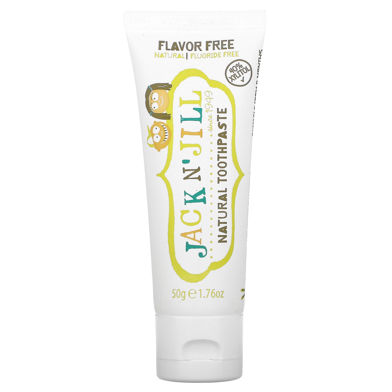 Jack N Jill 50g Organic Flavor-Free Natural Toothpaste for Kids