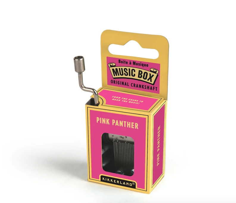 Pink Panther Themed Hand - Crank Music Box, A Unique Musical Gift
