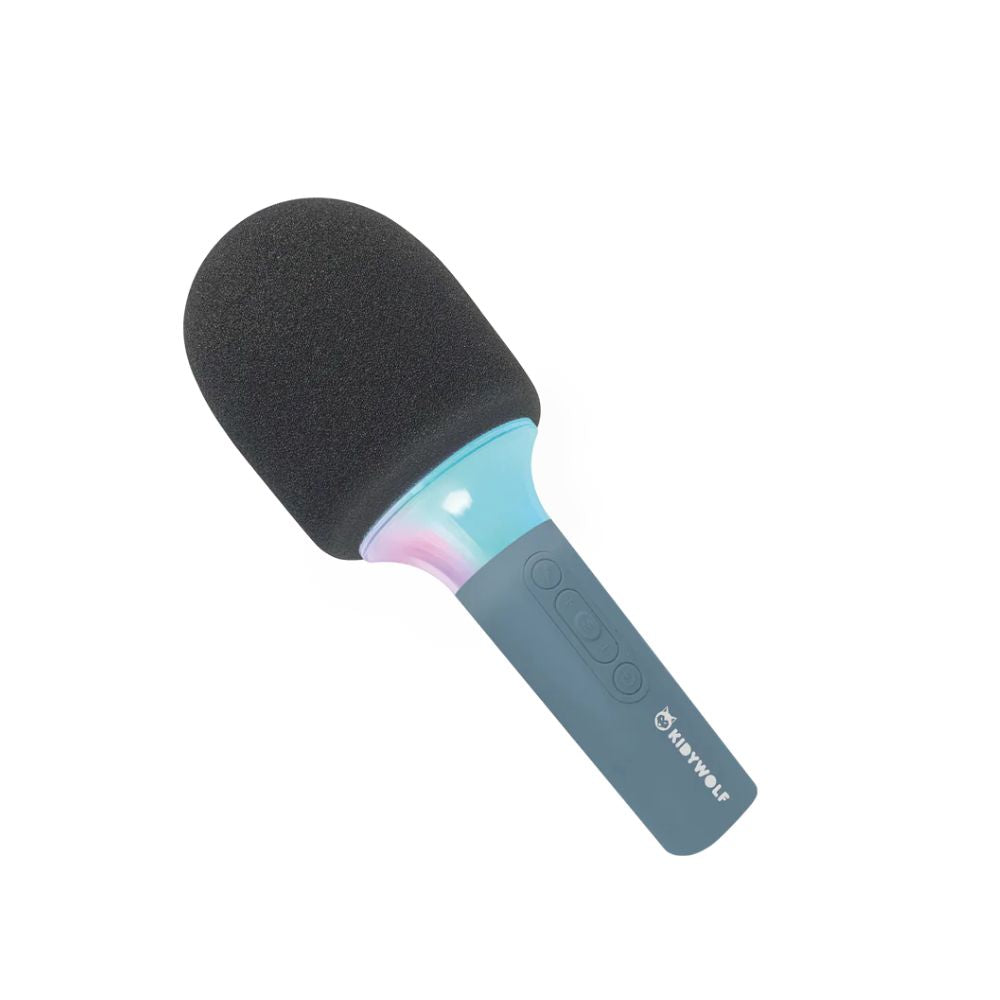 Blue Kidywolf Karaoke Microphone with Fun Sound & Light Effects