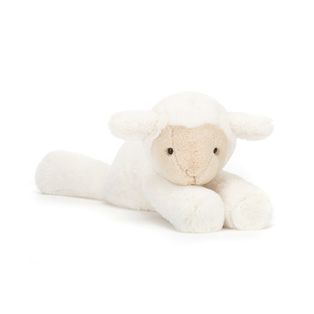 Adorable Soft Cream Fur Smudge Lamb Plush Toy