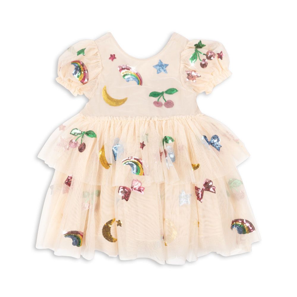 Konges Sløjd Yvonne Voluminous Puff Sleeve Tulle Dress for Girls