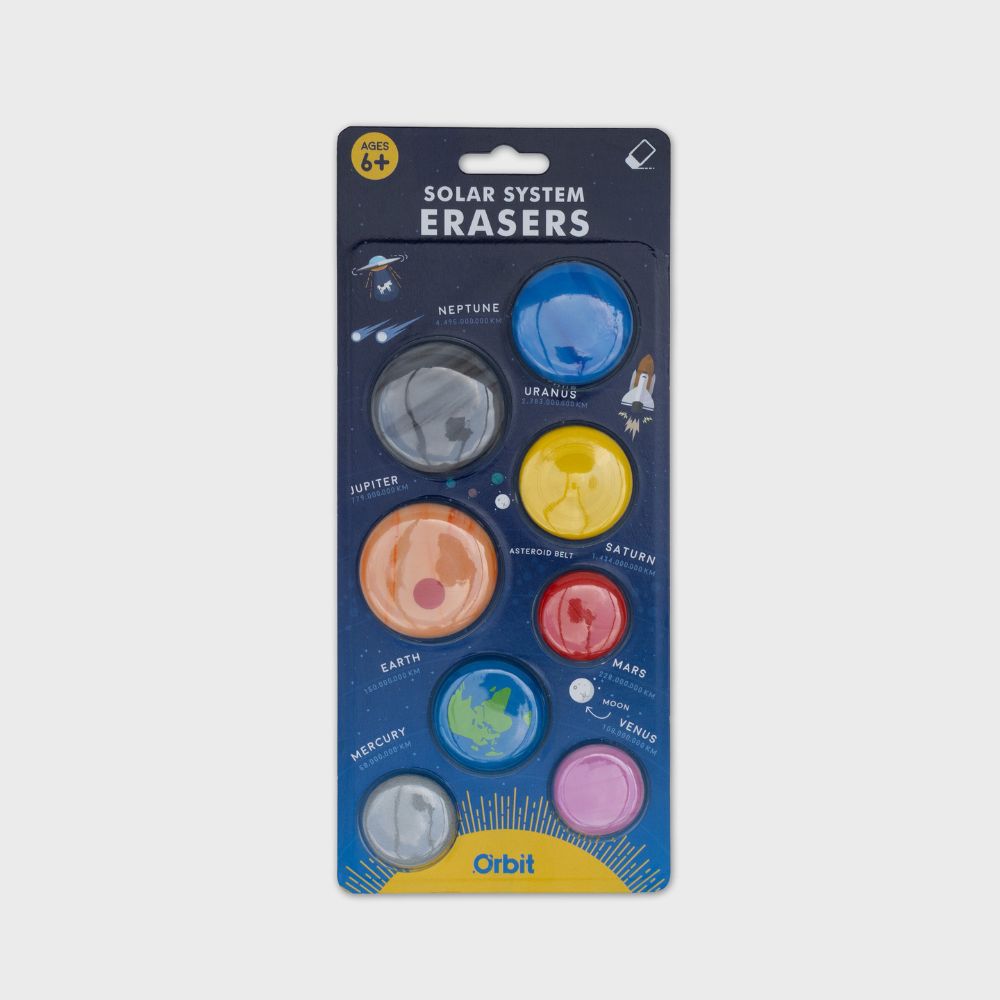 Rubber-made Educational Solar System Planet Erasers