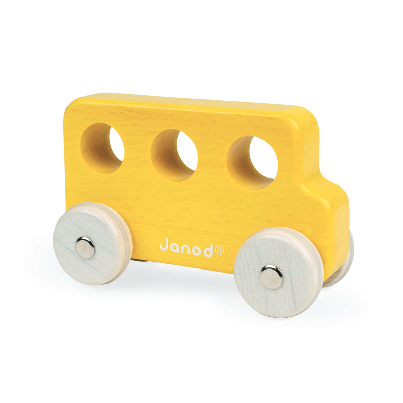 Janod Wooden Small Push Vehicles for Toddlers