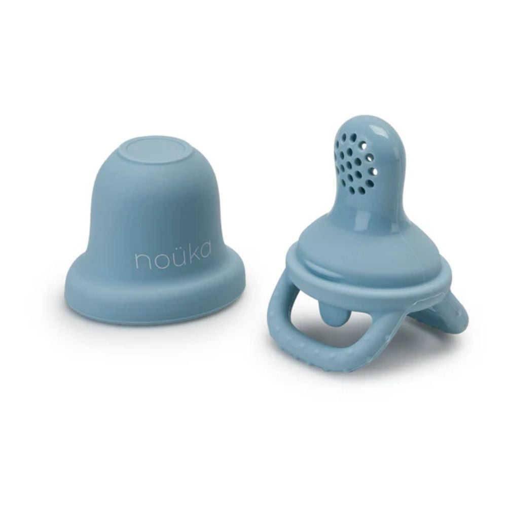 noüka Lily Blue Silicone Baby Food Feeder for 4+ Months