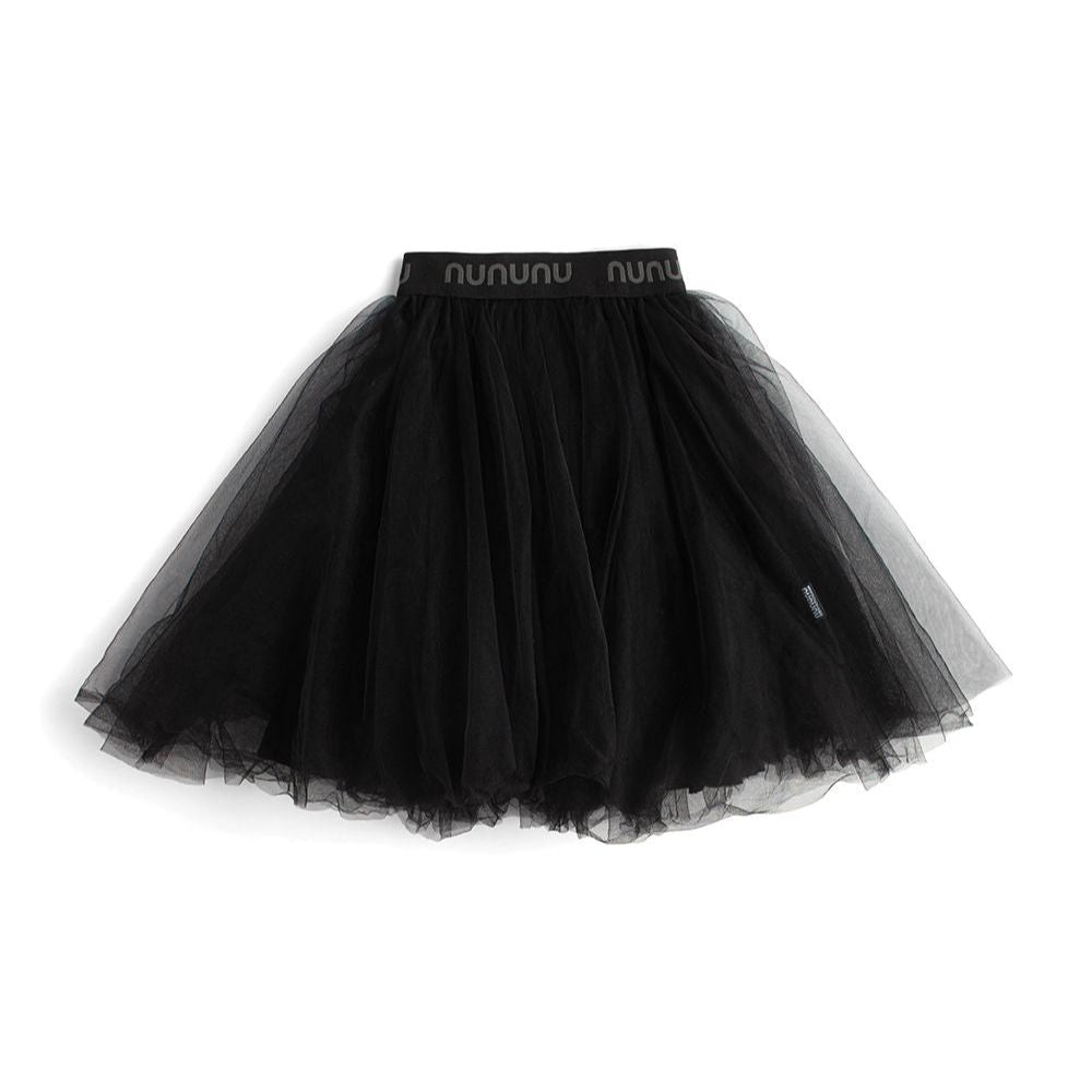 Nununu Black Elastic-Waist Voluminous Tulle Magic Skirt