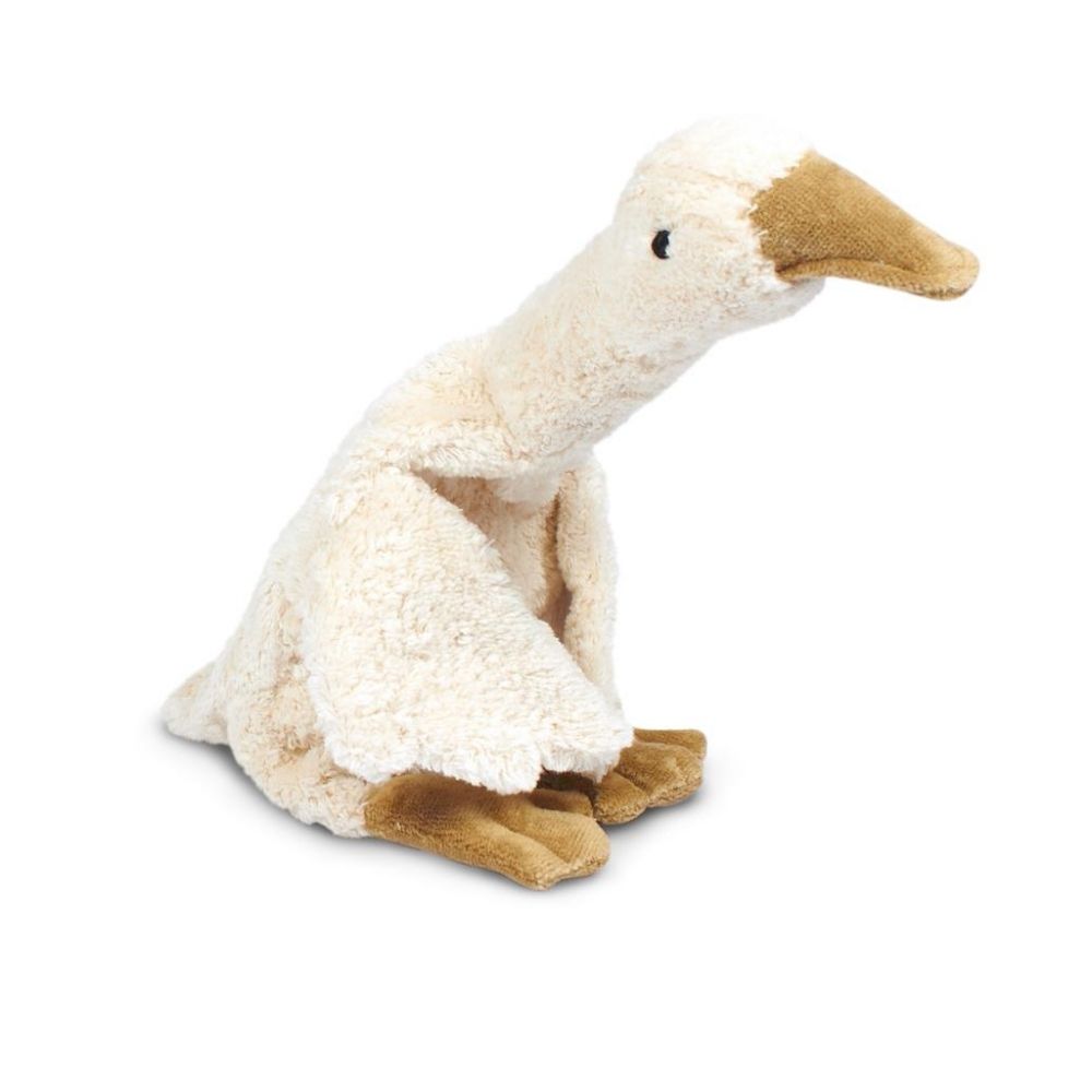Small White Senger Cuddly Goose - A Handmade Organic Stuffed Animal Toy