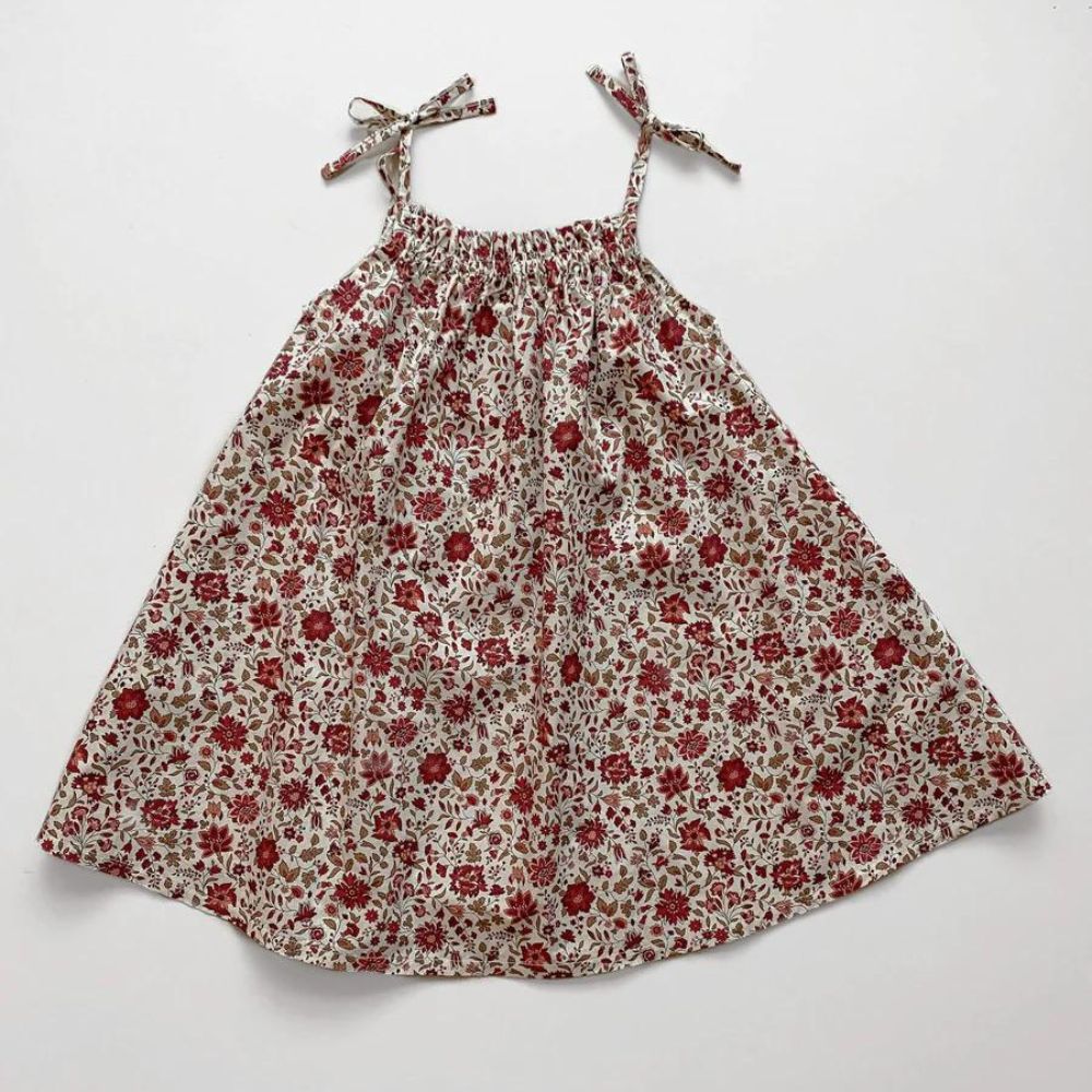 Charming Liberty Wildflower Print Sun Dress for Summer