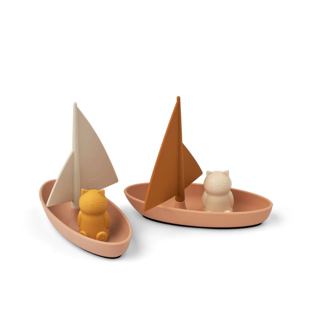 Liewood Ensley 2-Pack Floating Toy Boats in Pale Tuscany Multi Mix