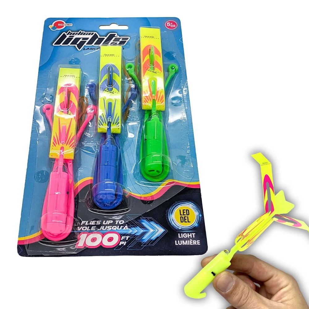 3-Pack of Sling Flying Copters - Ideal Flying Toy for All Ages