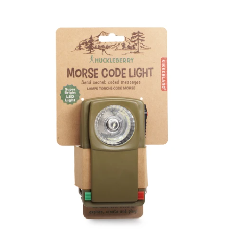 Durable Huckleberry Morse Code Lighting Device with Adjustable Hook