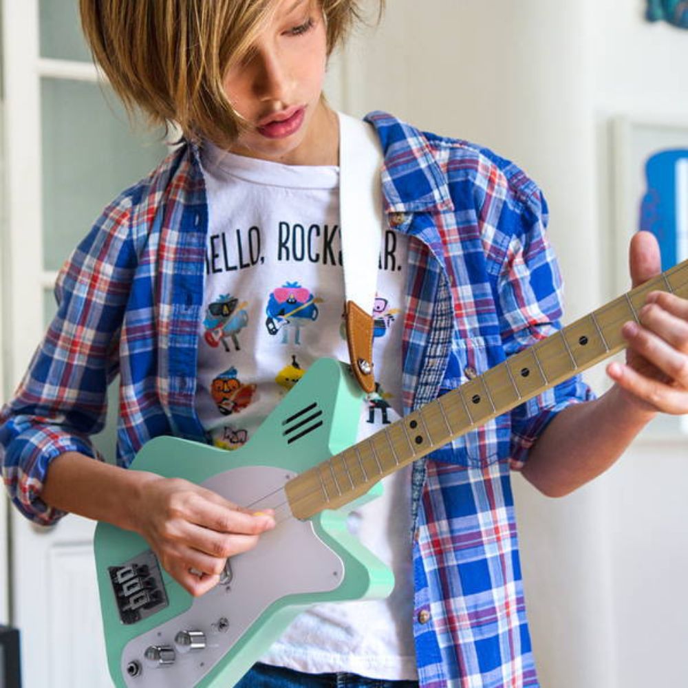 Loog Adjustable Guitar Strap for Kids and Adults with Polypropylene and Leather