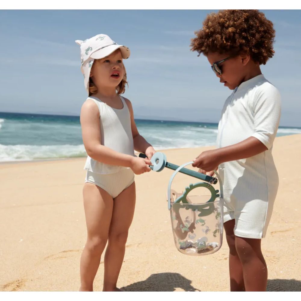 Liewood Cora Brand Printed Crab Fishing Rod Set for Beach and Harbour Fun