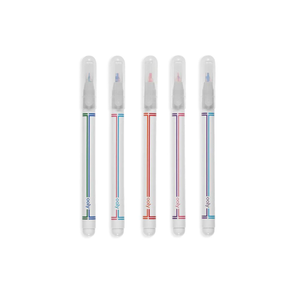 Seeing Double Premium Fine Felt Double-Tipped Markers - Assorted Sets of 5 or 10 Vibrant Colours