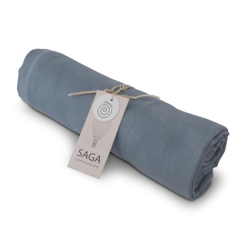 Quiet Blue Hula Baby Swaddle Blanket